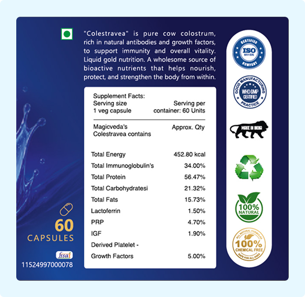 COLOSTRAVEA IMMUNITY SUPPLEMENT